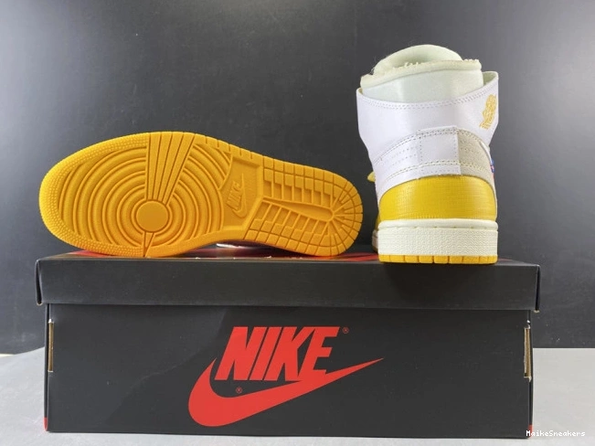 MaikeSneakers AQ0818-149 Air Yellow-Cone NRG Powder x Jordan White Dark Off-White 1 0708